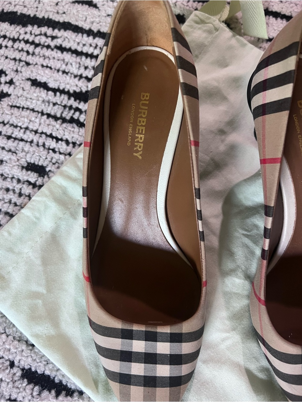 Burberry Vintage check cotton pumps - Picture 6 of 16